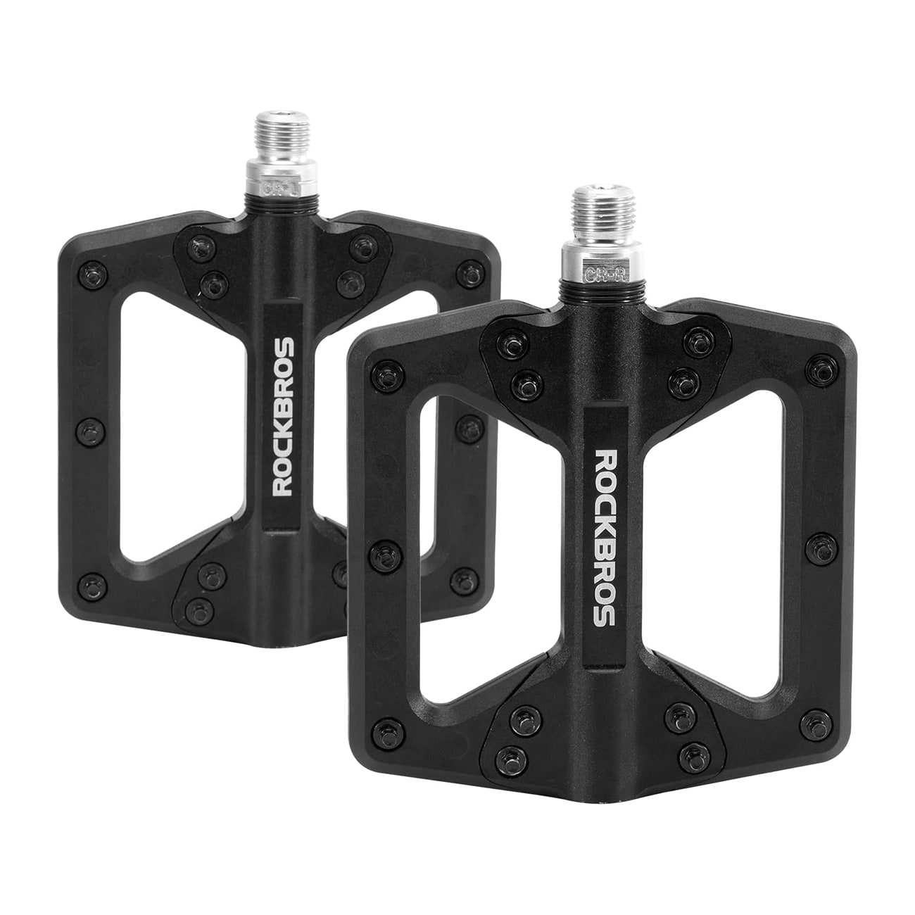 Rockbros 2022-12A cykelpedaler i nylon – svarta