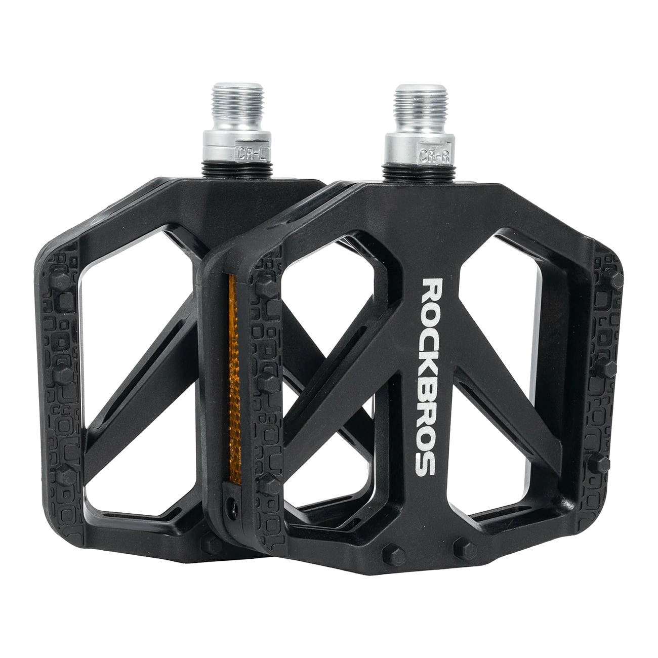 Rockbros BP2602 cykelpedaler i nylon – svarta