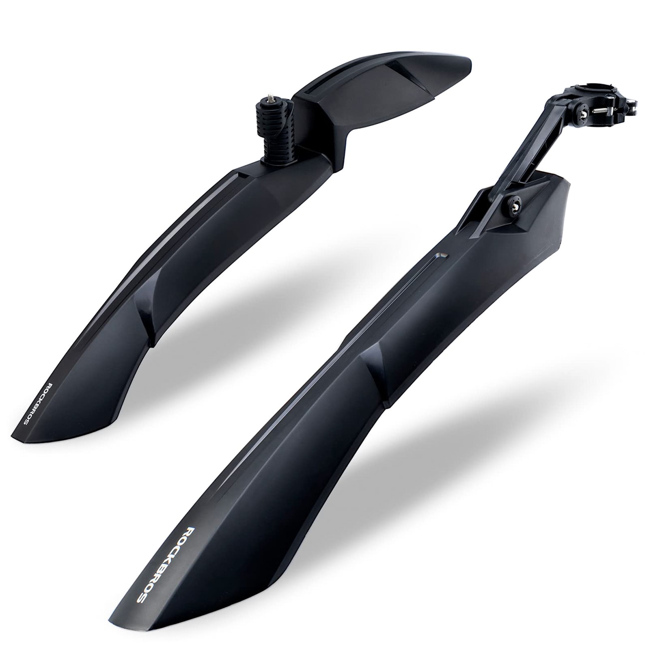 Rockbros FK-870 cykelskärmar med snabbkopplingssystem, justerbara – svarta