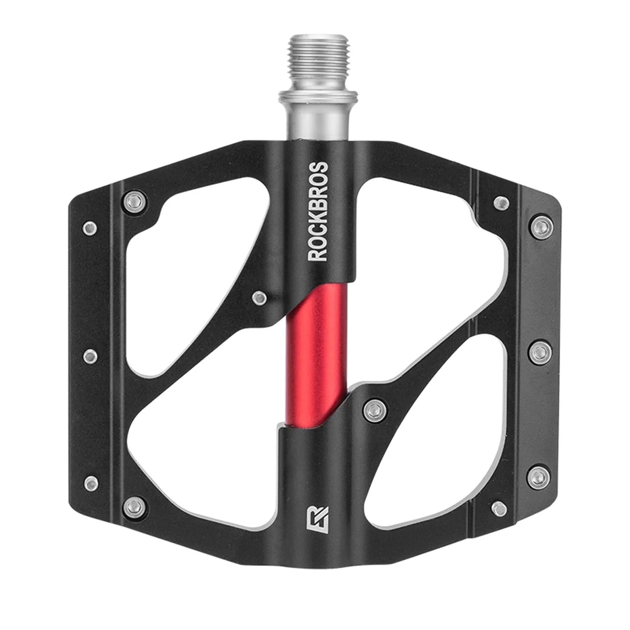 Rockbros 2020-12BBK cykelpedaler i aluminium med plattform – svarta
