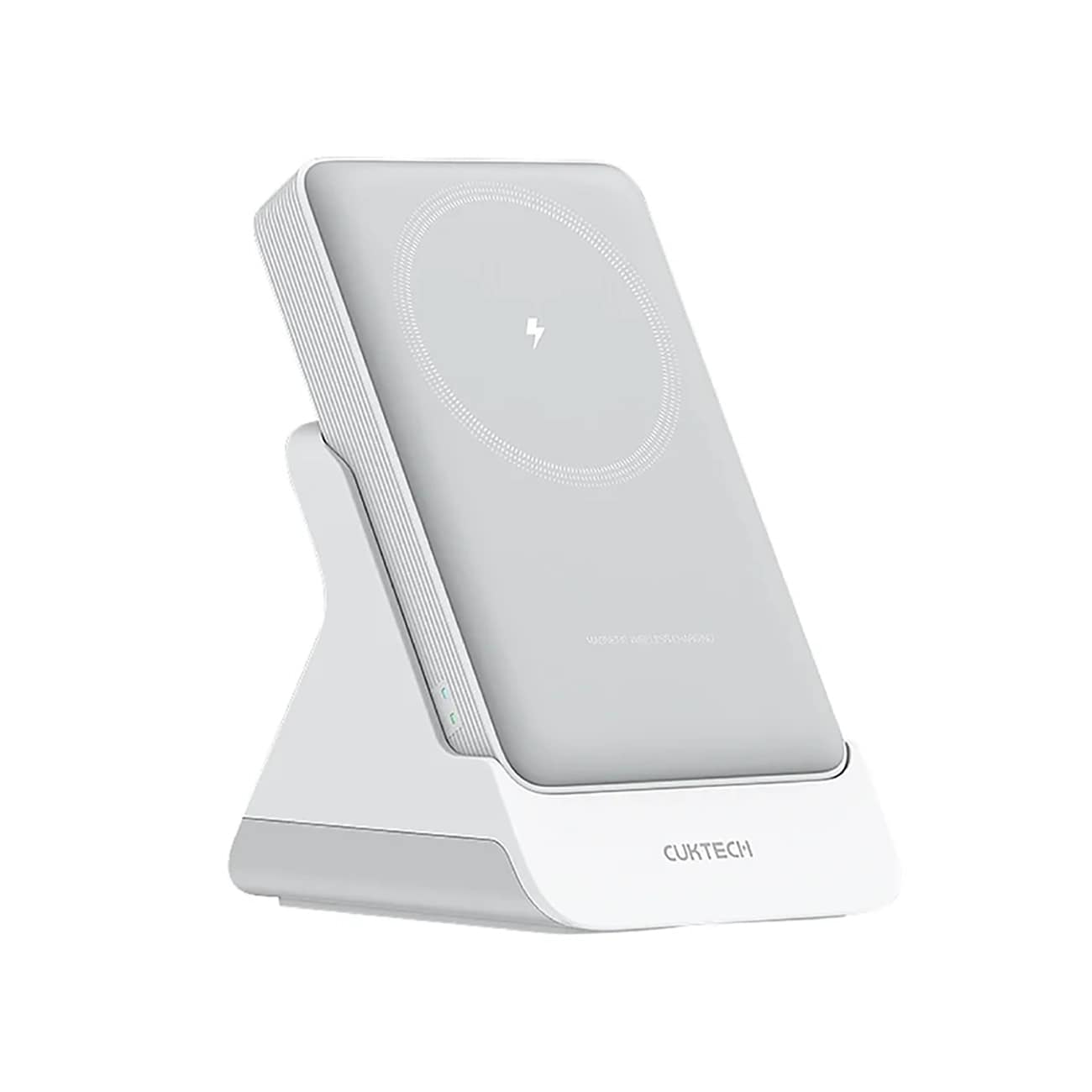 Cuktech WPB100N 20 W 10 000 mAh magnetisk powerbank med stativ – vit