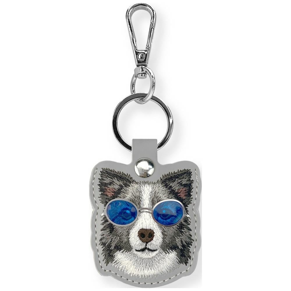 Nimmy Glasses – snyggt och gulligt fodral med hundspårare – grått