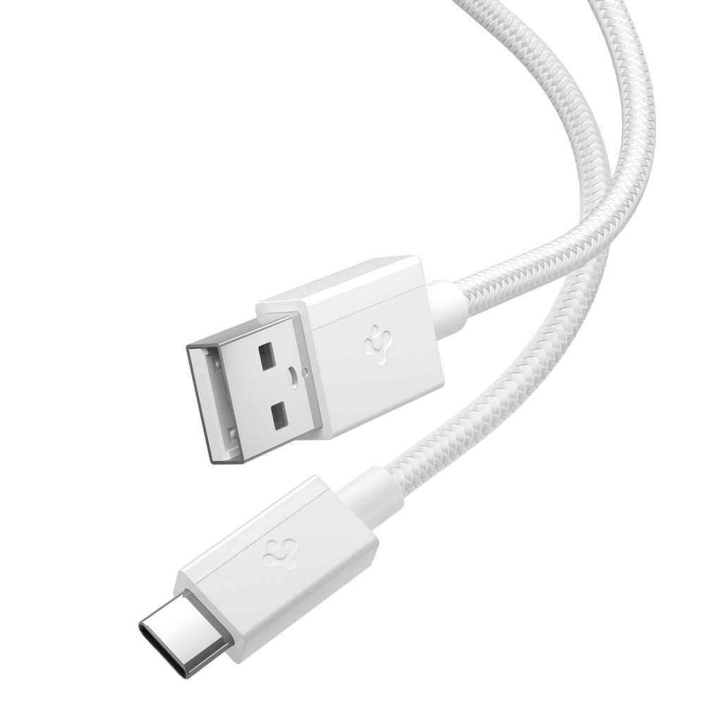 Spigen Essential EB6015AC USB-C-kabel 60 W, 150 cm – vit