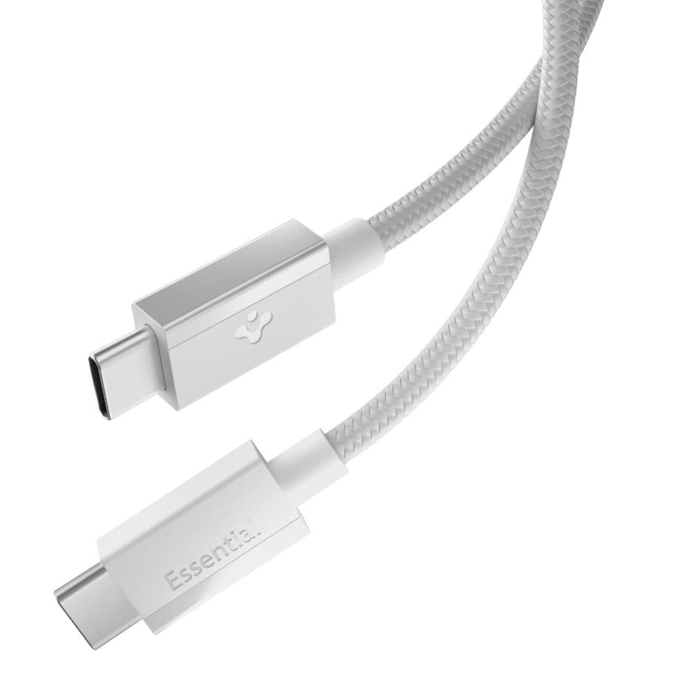Spigen Essential EB6015CC USB-C-kabel 60 W, 150 cm – vit