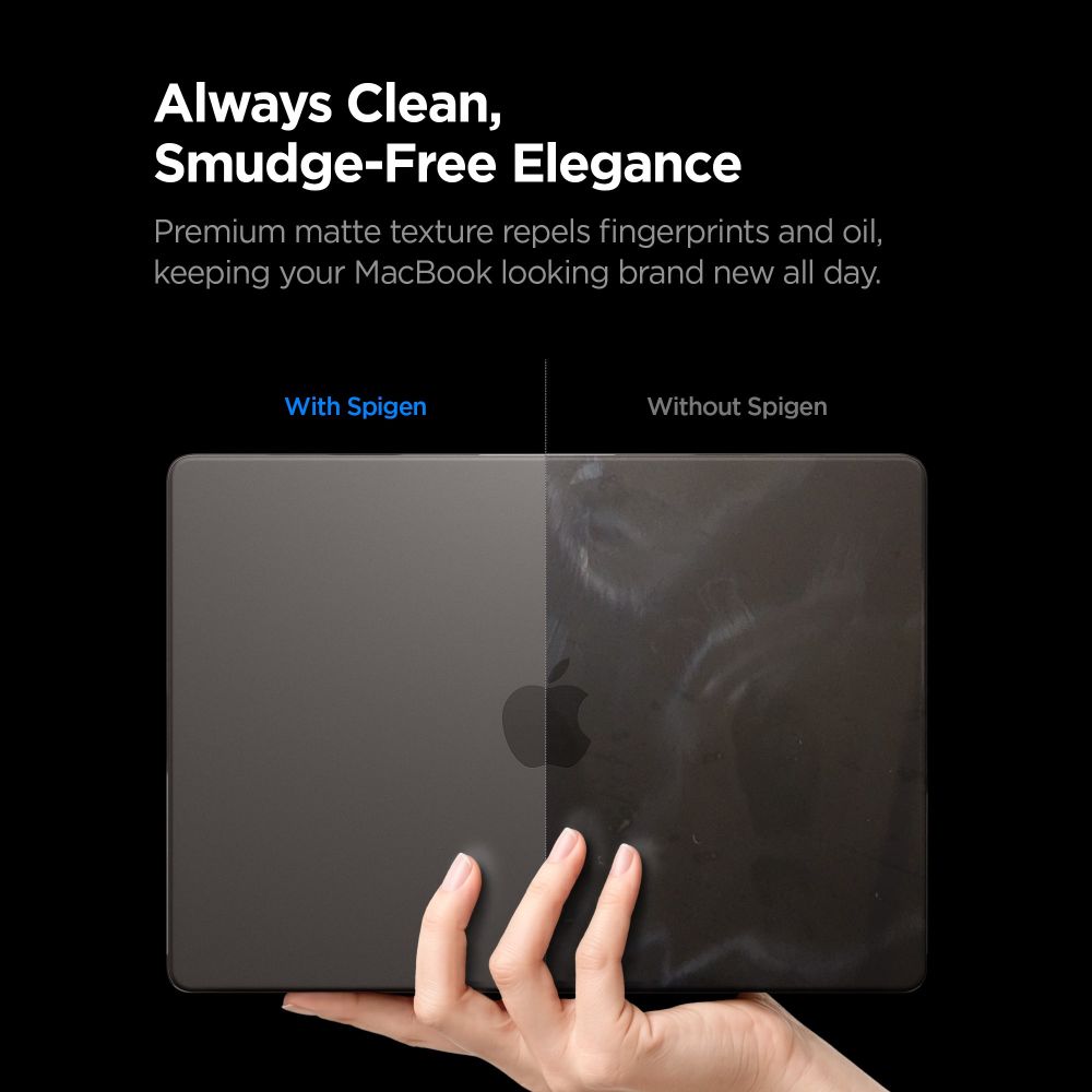 Spigen AirSkin-fodral för MacBook Pro 16" 2021 / 2023 / 2024 / 2025 / 2026 – Halvgenomskinligt