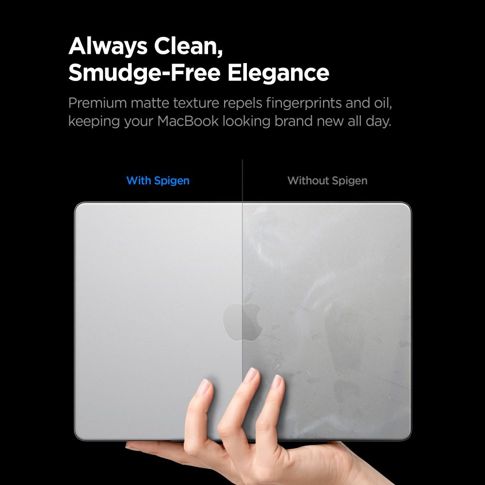 Spigen AirSkin-fodral för MacBook Pro 14" 2021 / 2023 / 2024 / 2025 / 2026 – Transparent matt