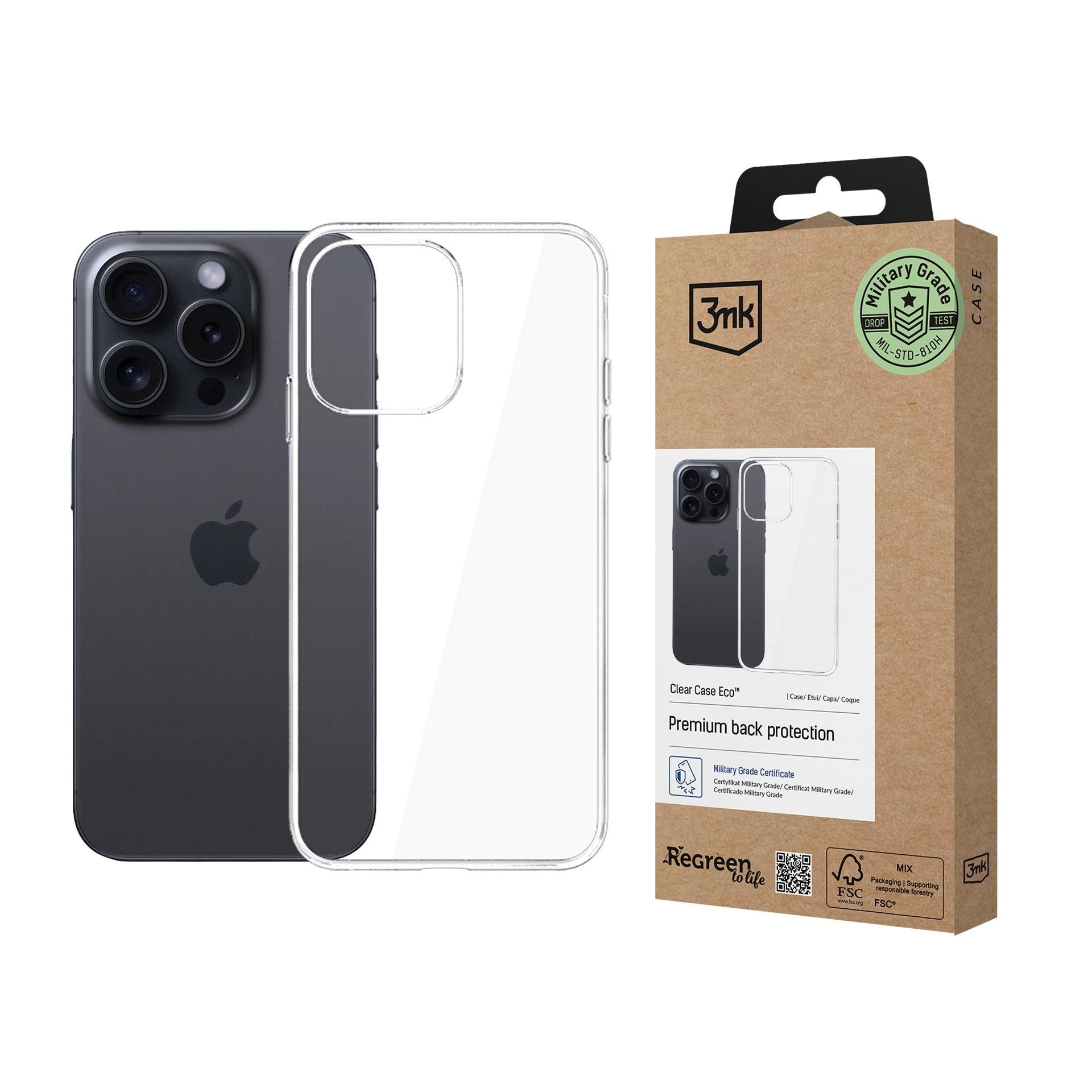 3mk Clear Case Eco för Apple iPhone 14 Pro Max – genomskinligt