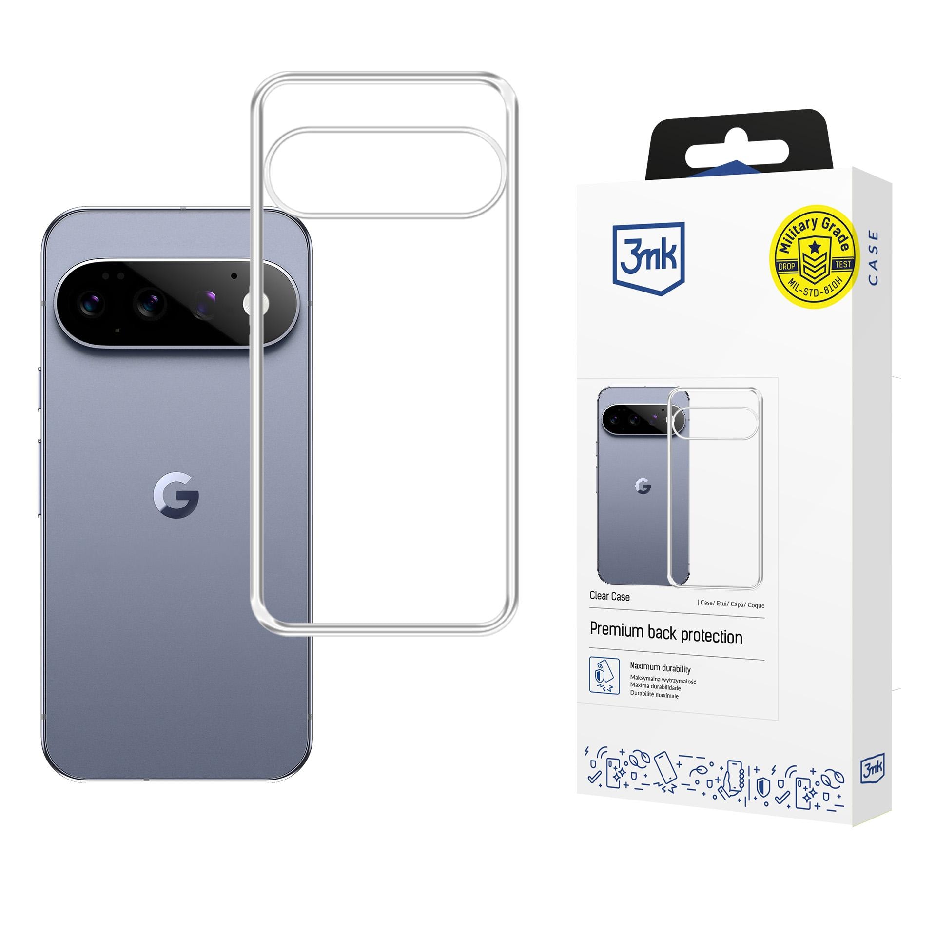 3mk genomskinligt skal för Google Pixel 11/ Pixel 11 Pro – transparent