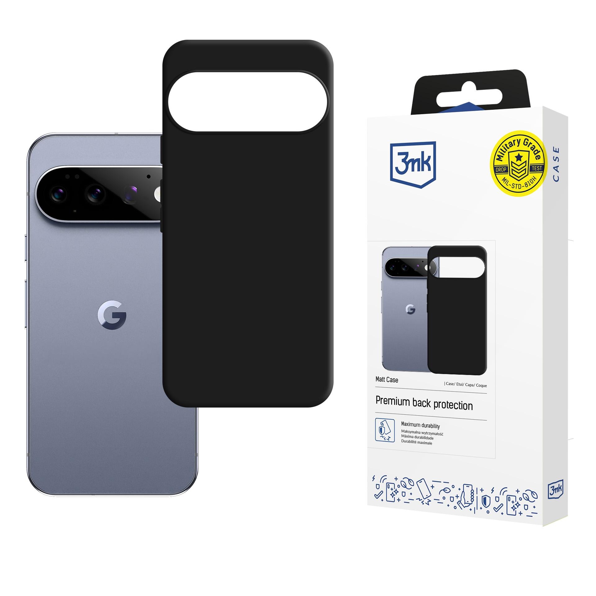 3mk matt skal till Google Pixel 11 / Pixel 11 Pro – Svart
