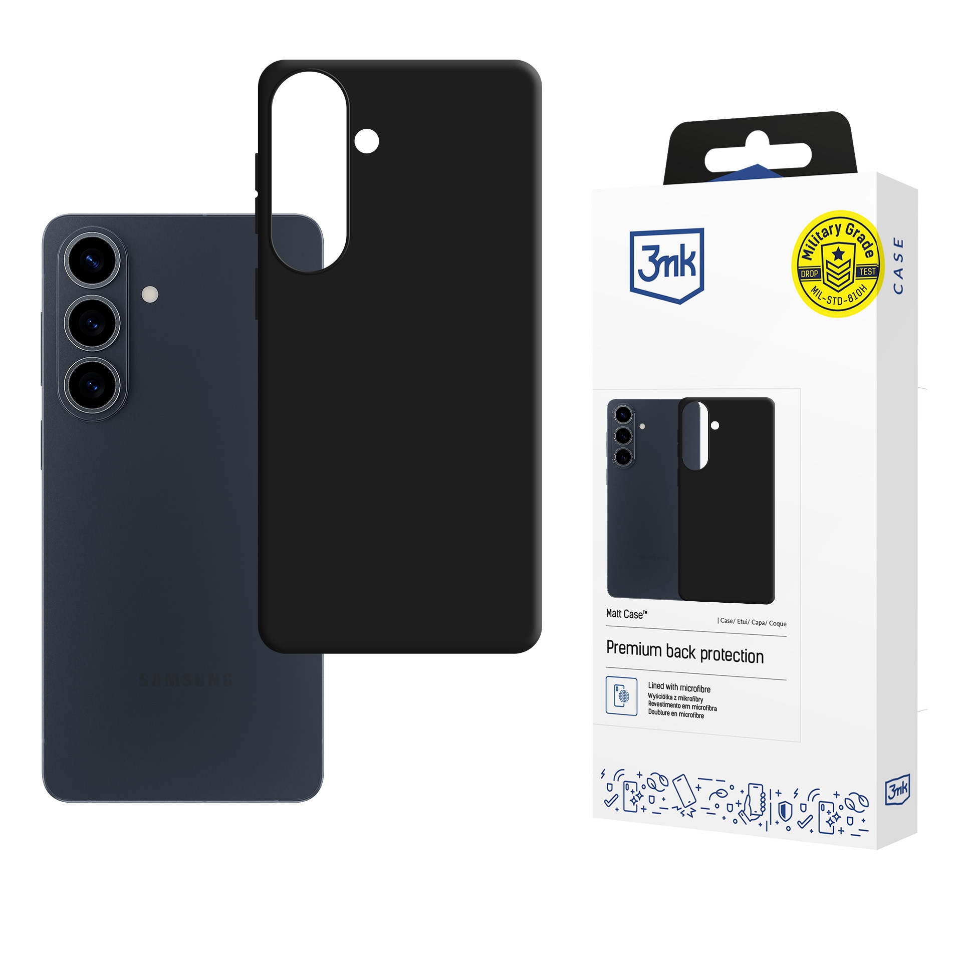 3mk matt skal till Samsung Galaxy S26 FE – svart