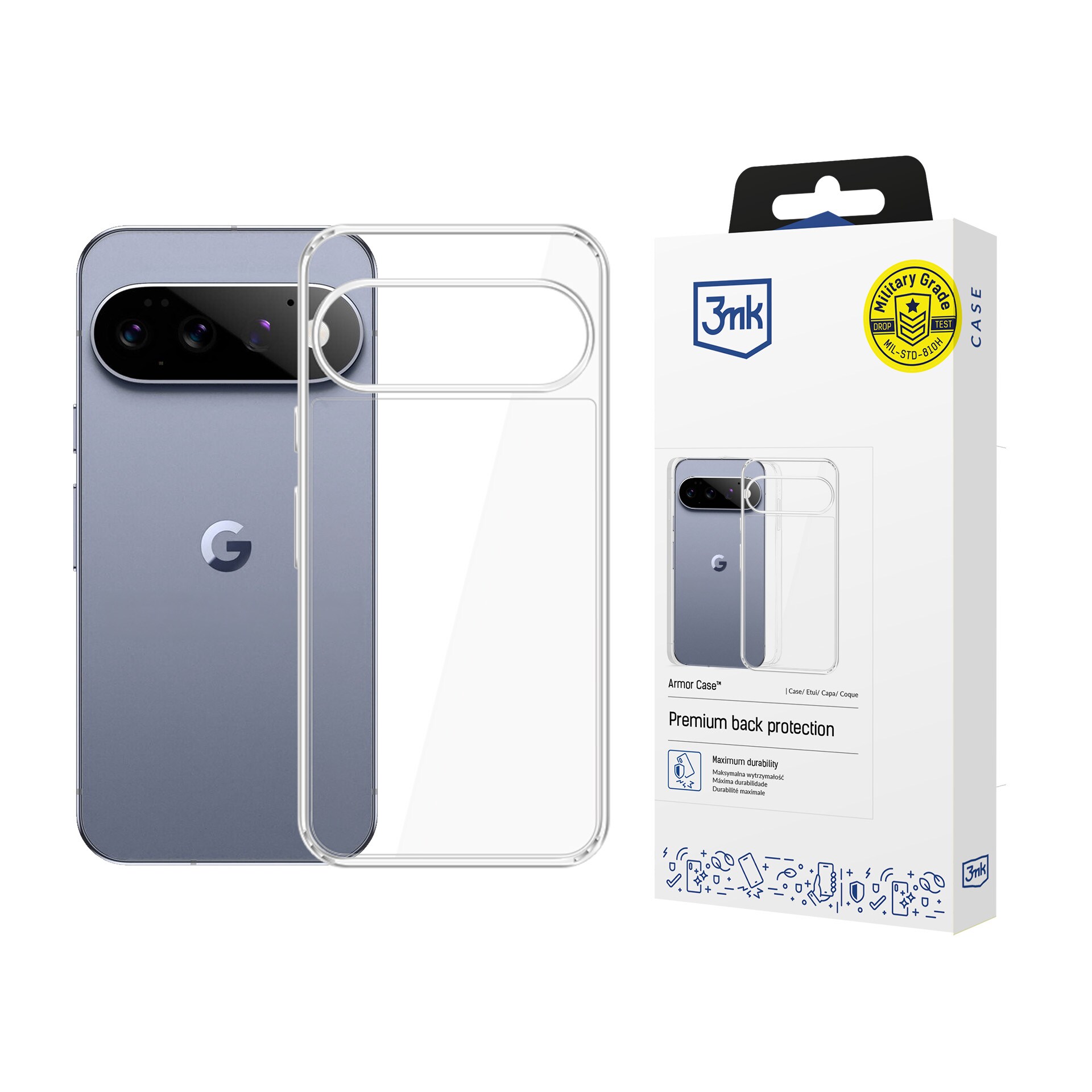 3mk Armor-fodral till Google Pixel 11 – genomskinligt