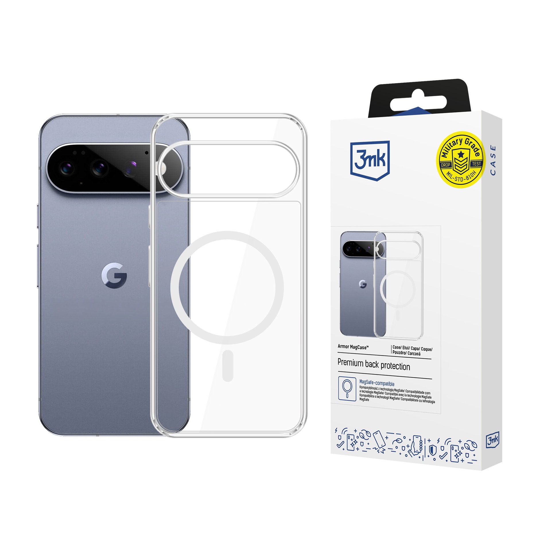3mk Armor MagCase till Google Pixel 11 Pro XL – Transparent
