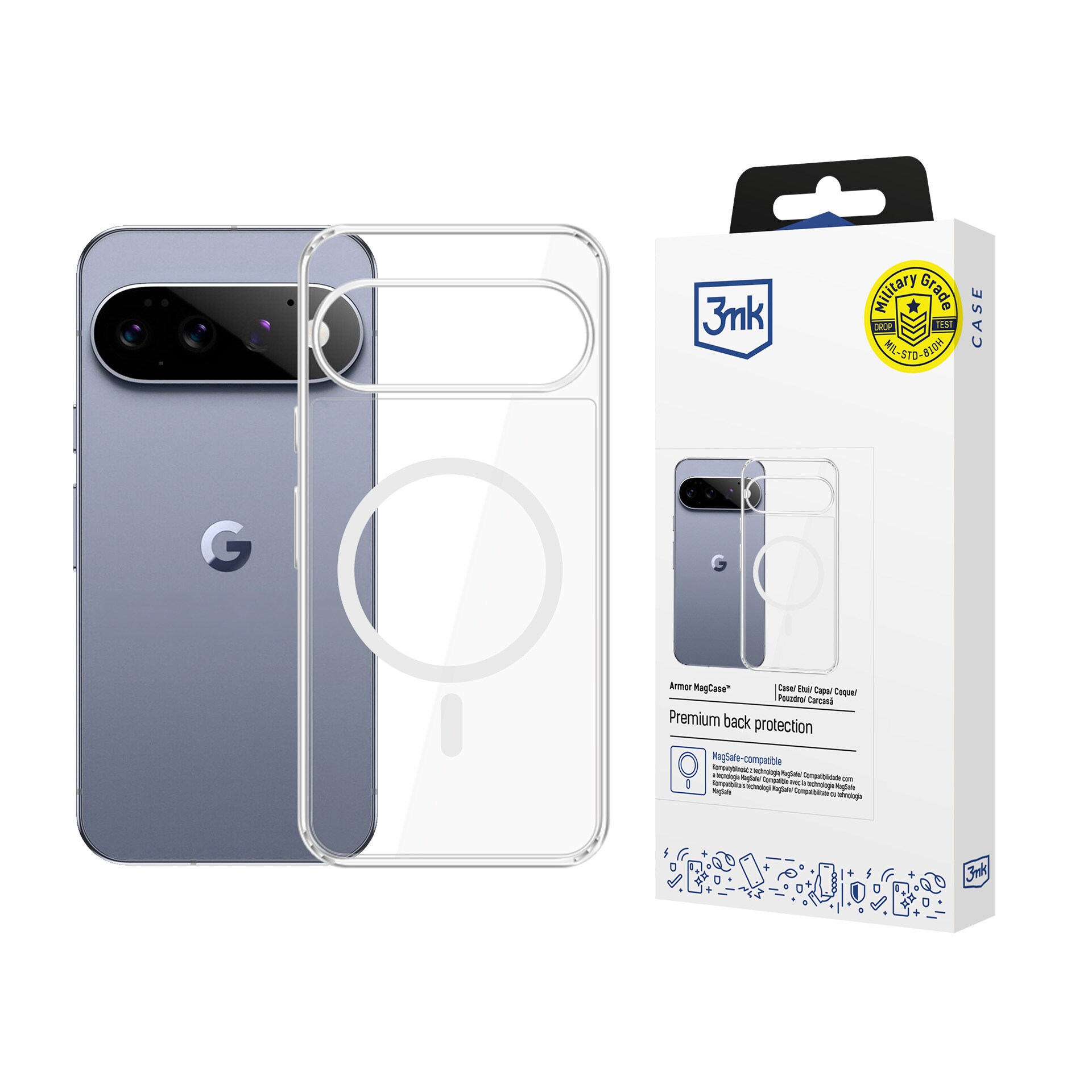 3mk Armor MagCase till Google Pixel 11 Pro – Transparent