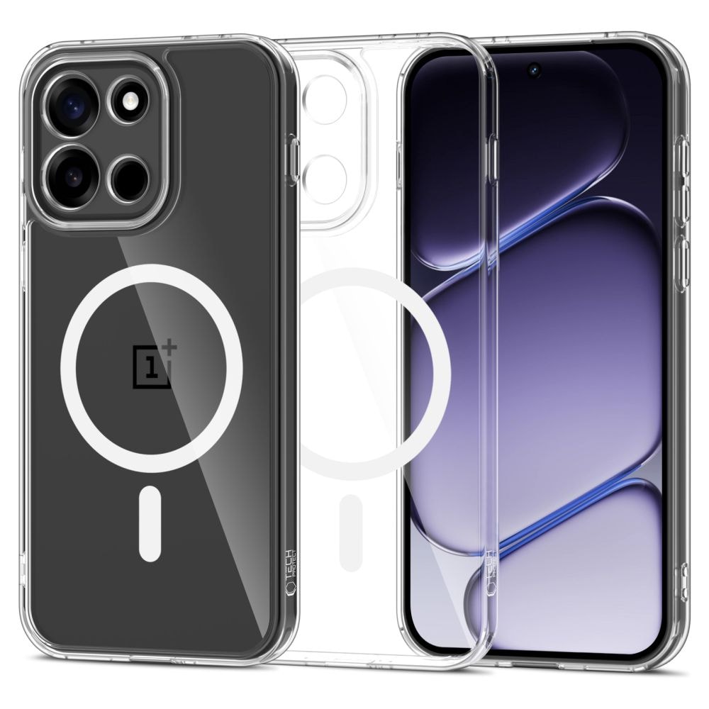 Tech-Protect FlexAir Hybrid MagSafe-fodral för OnePlus Nord 6 – genomskinligt