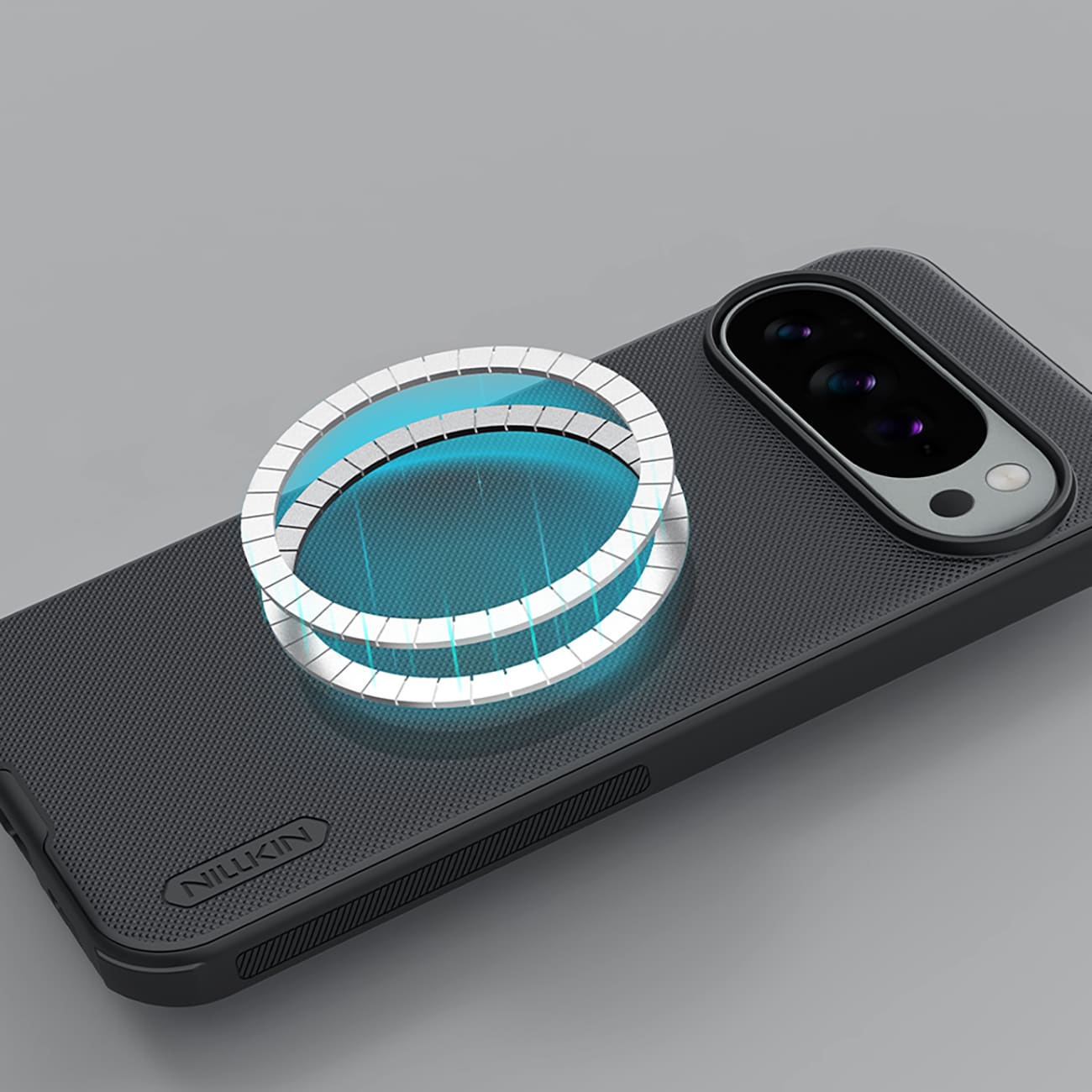 Nillkin Super Frosted Shield Pro magnetfodral, MagSafe-kompatibelt, Google Pixel 10 Pro XL – Svart