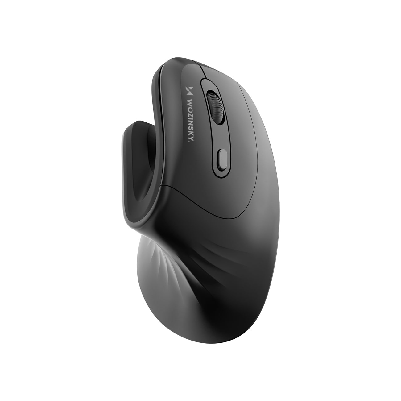 Wozinsky WWM-1076 Trådlös vertikal ergonomisk mus, 3600 DPI – Svart