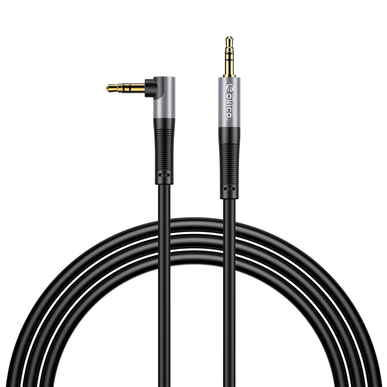Orico AXW 3,5 mm mini-jack, hane till hane, vinklad ljudkabel, 3 m – svart