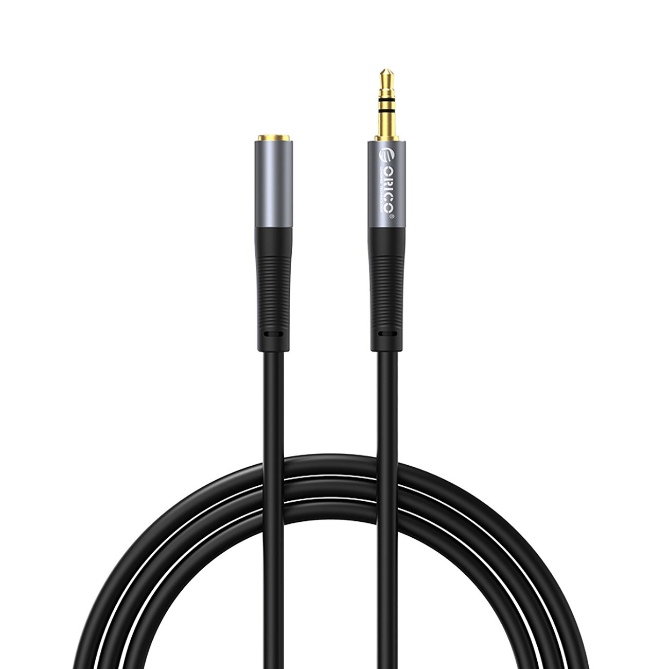 Orico AXF-50 ljudkabel, 3,5 mm mini-jack (hane till hona), 5 m – svart