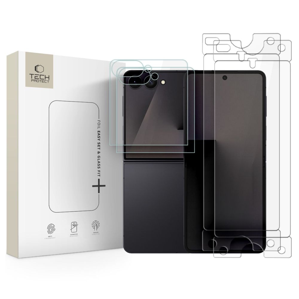 Product Image for Tech-Protect Glass Fit+ 2-pack härdat glas + Hydro Flex+ film för Galaxy Z Flip 7/8