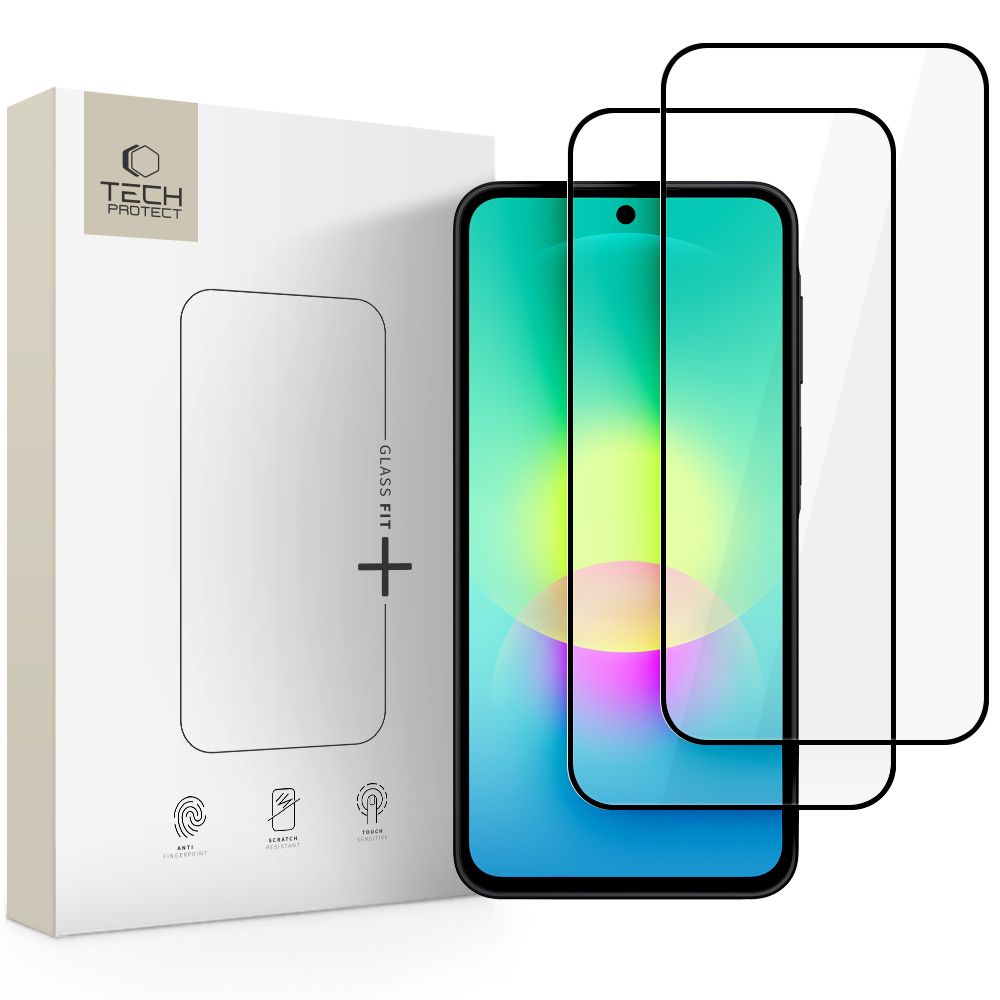 Tech-Protect Glass Fit+ 2-pack härdat glas till Samsung Galaxy A27 5G – Svart