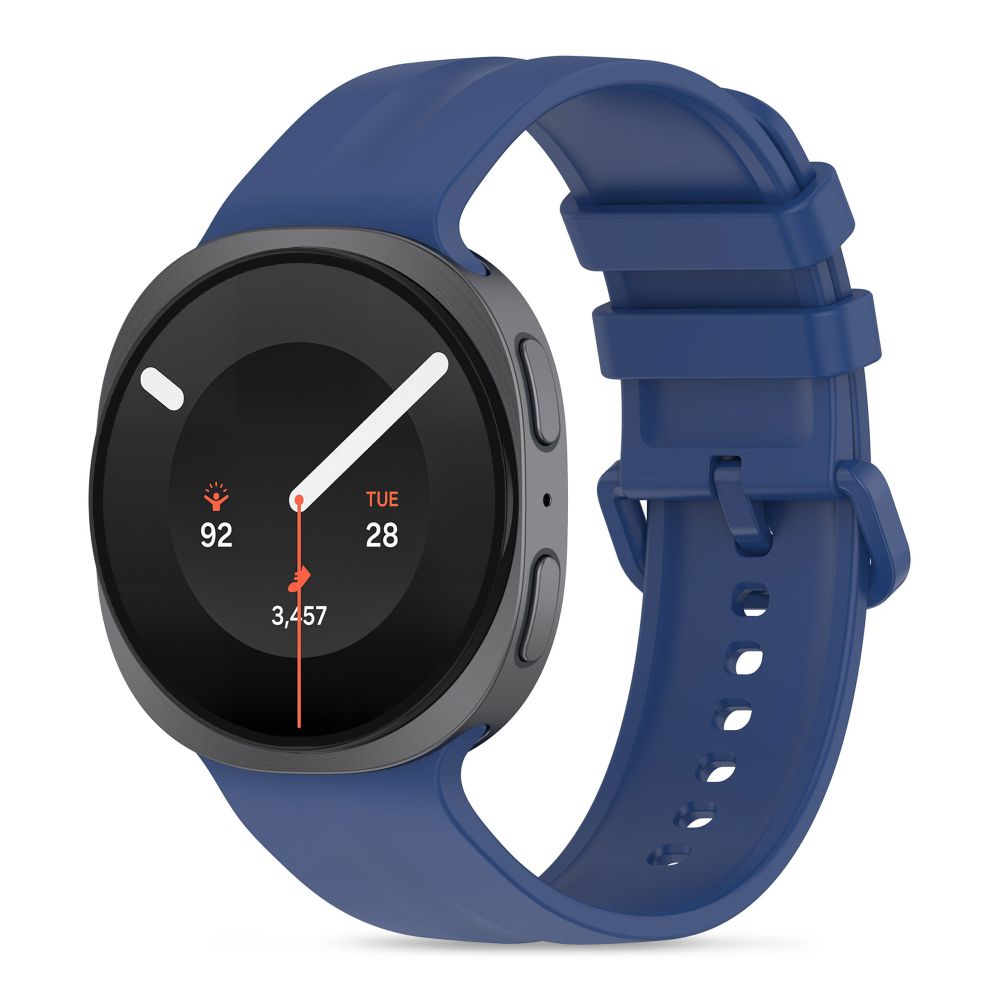 Tech-Protect Silicone Evo-armband till Samsung Galaxy Watch 40/44/46 mm – marinblått