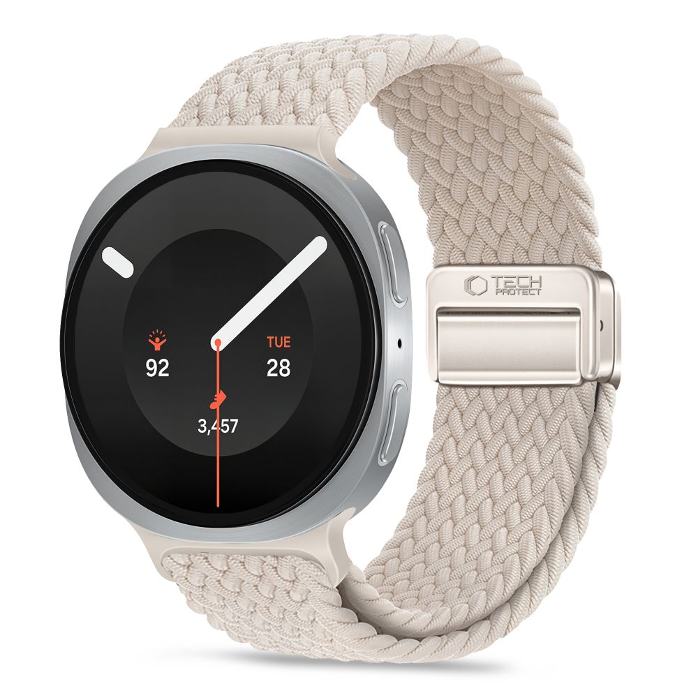 Tech-Protect NylonMag-armband till Samsung Galaxy Watch 40/44/46 mm – beige