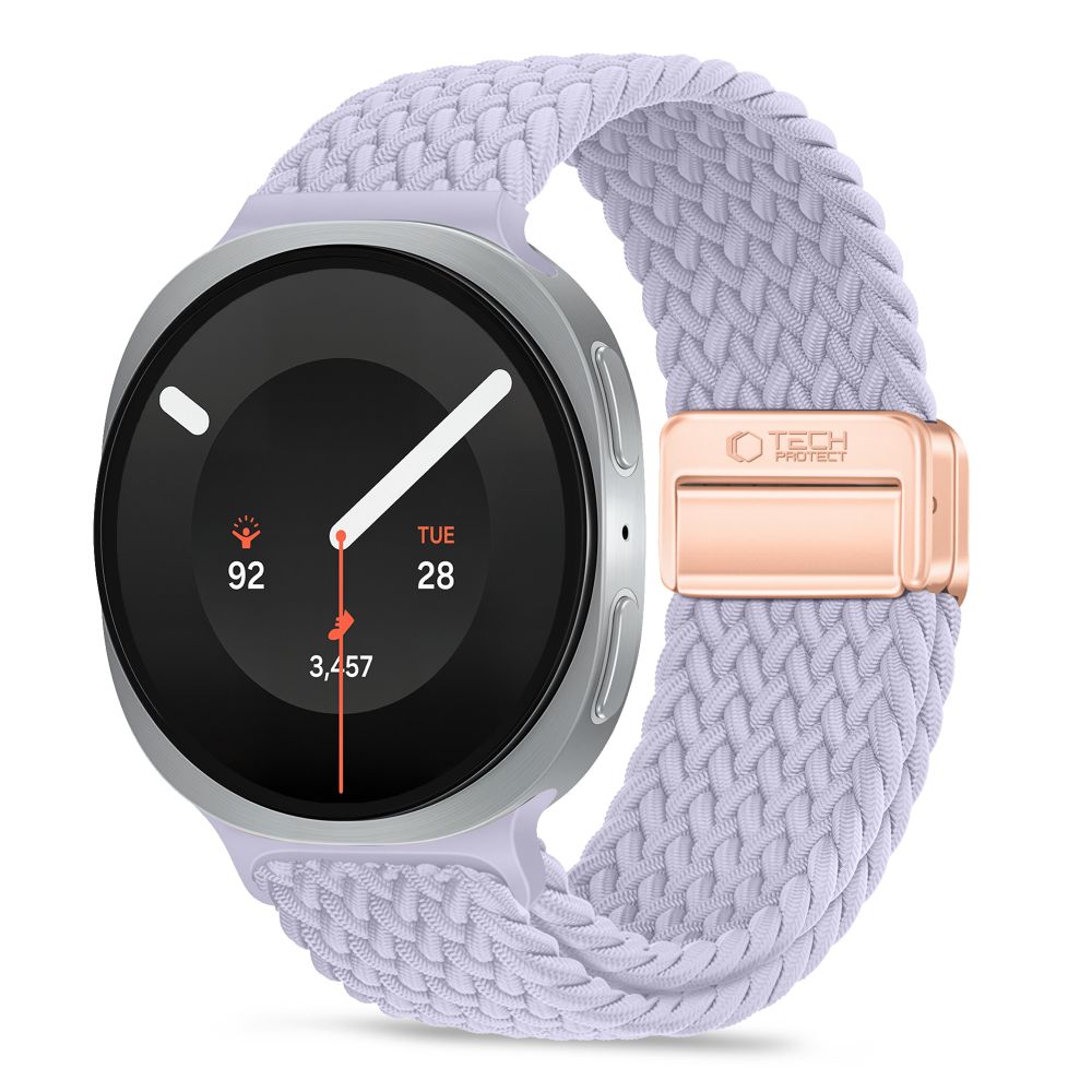 Tech-Protect NylonMag-armband till Samsung Galaxy Watch 40/44/46 mm – Lila