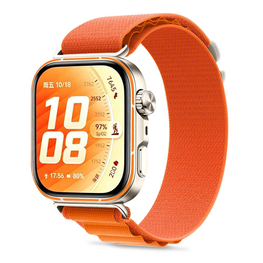 Tech-Protect Nylon Pro-armband till Huawei Watch Fit 3/4/4 Pro/5/5 Pro – Orange