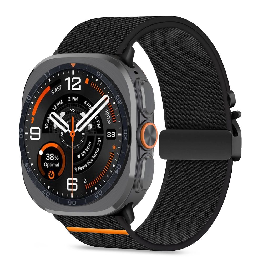 Tech-Protect nylonlås till Samsung Galaxy Watch Ultra 47 mm – svart