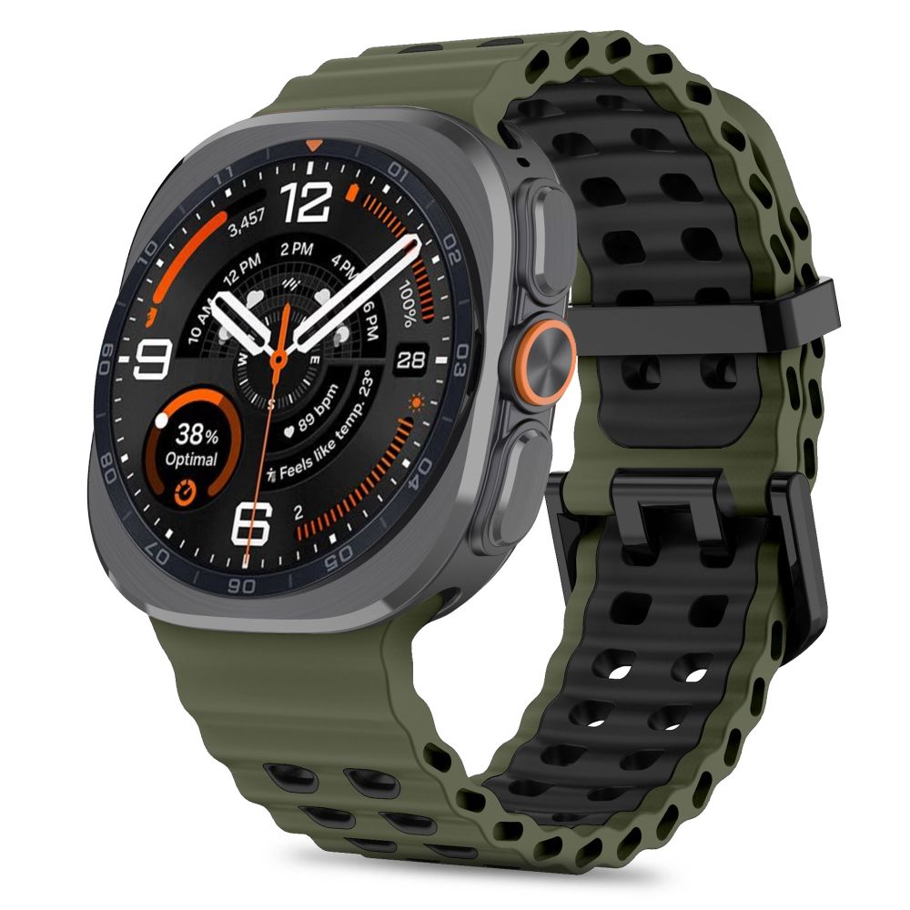 Tech-Protect Iconband Pro till Samsung Galaxy Watch Ultra 47 mm – grön/svart