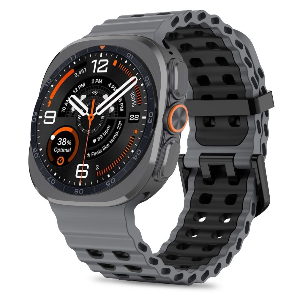 Tech-Protect Iconband Pro till Samsung Galaxy Watch Ultra 47 mm – grå/svart