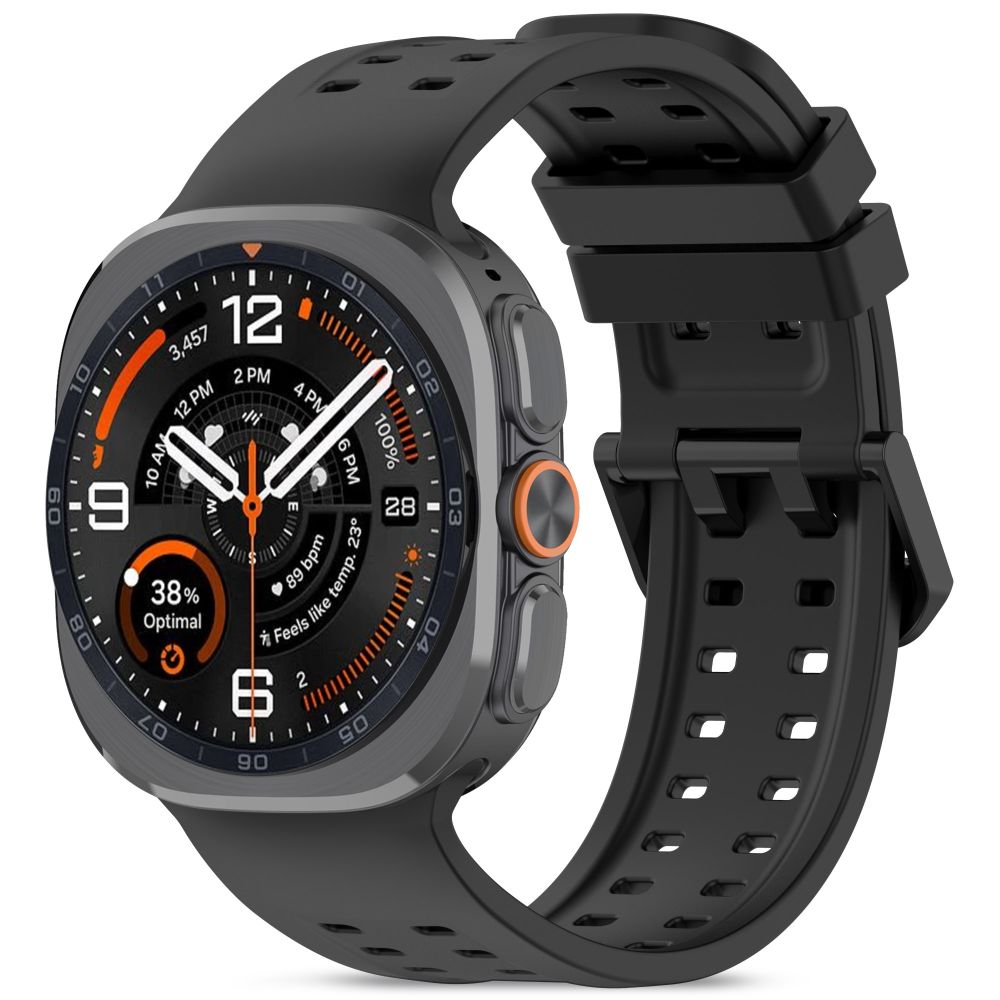 Tech-Protect silikonarmband för Samsung Galaxy Watch Ultra 47 mm – svart