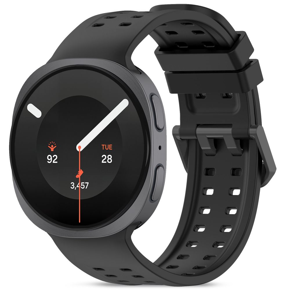 Tech-Protect silikonarmband för Samsung Galaxy Watch 40/44/46 mm – Svart