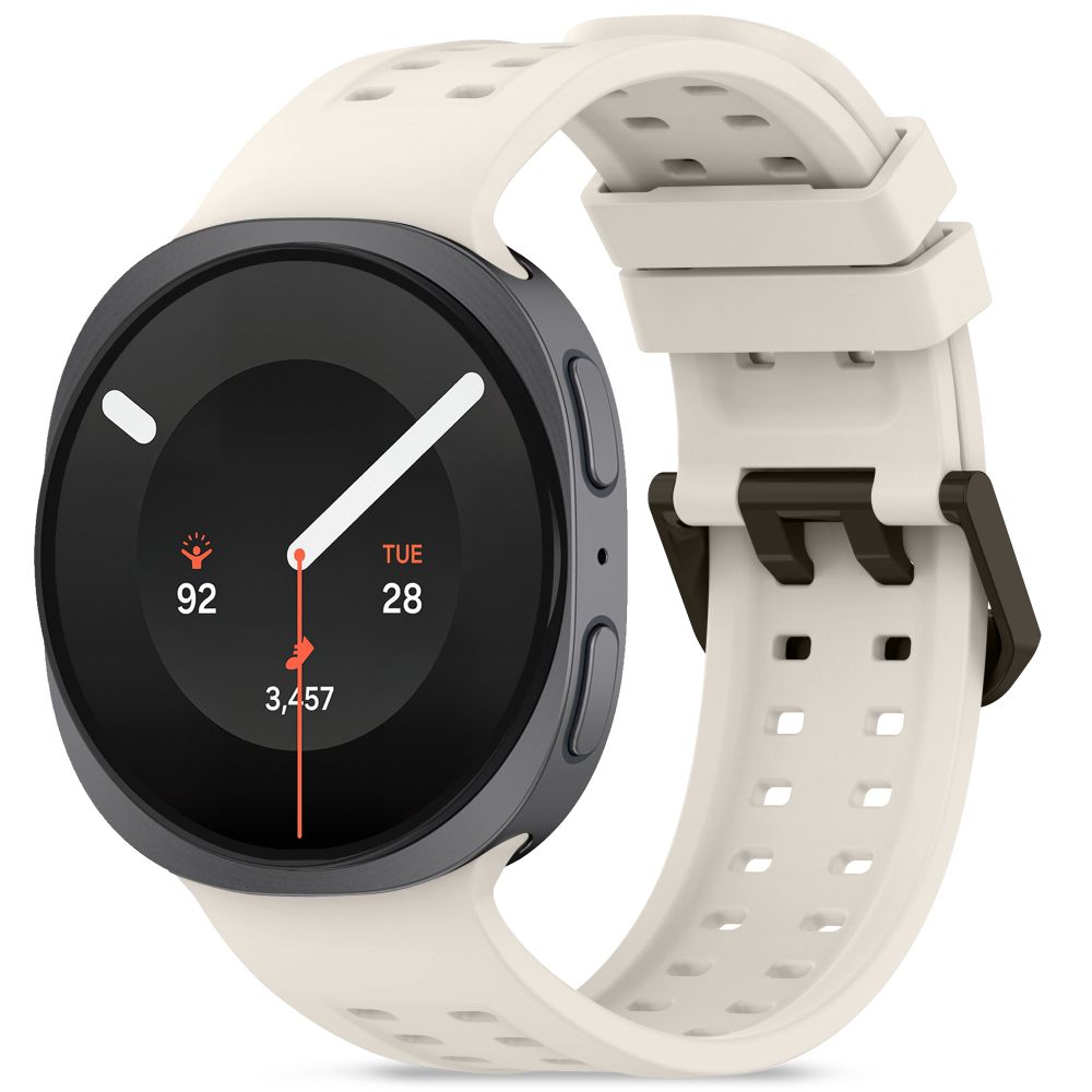 Tech-Protect silikonarmband för Samsung Galaxy Watch 40/44/46 mm – beige