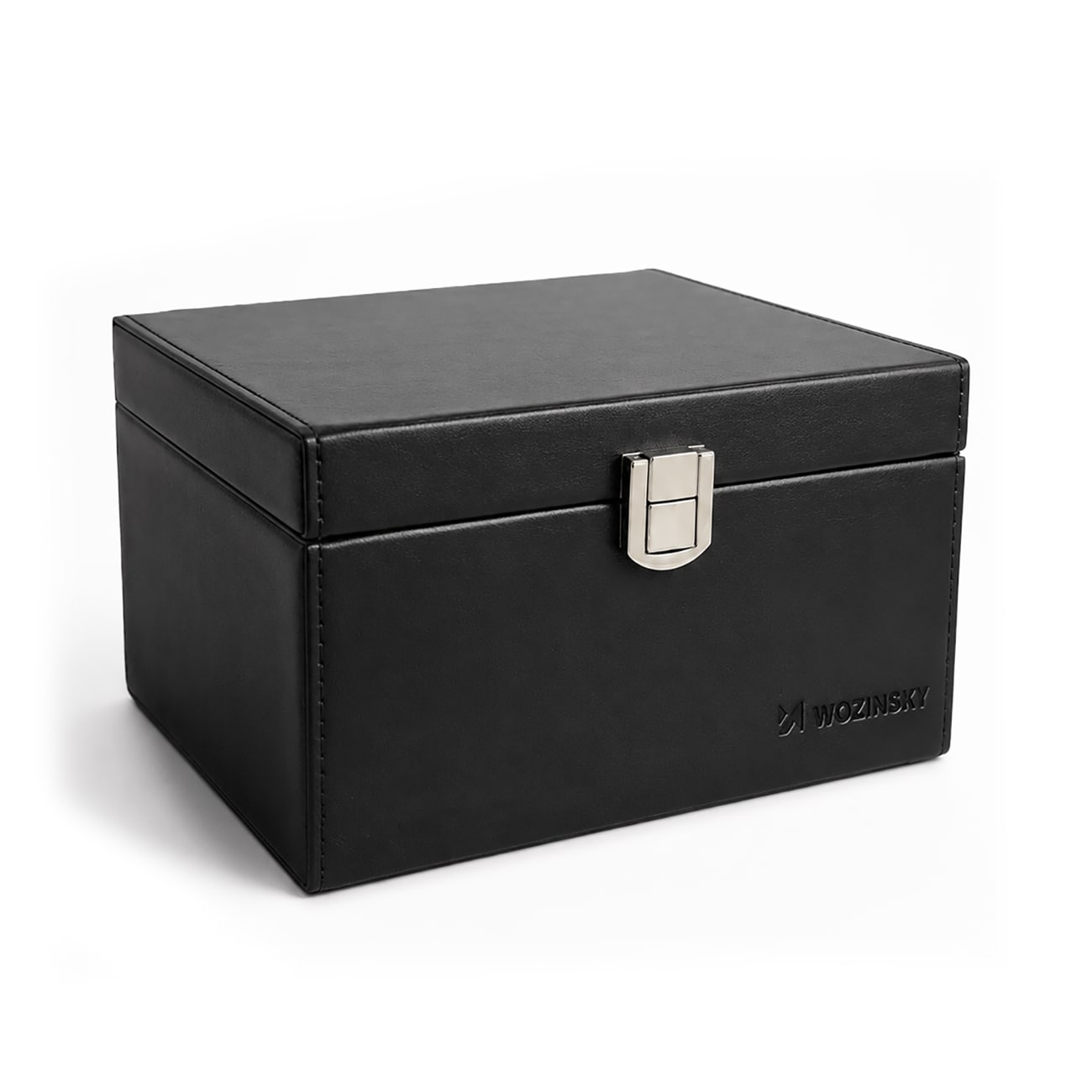 Wozinsky WPB-R16 RFID-skyddslåda för nyckellösa nycklar med fack, 16x12x9 cm – svart