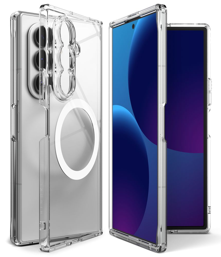 Ringke Fusion magnetiskt Magsafe-fodral för Samsung Galaxy Z Fold 8 Ultra – genomskinligt