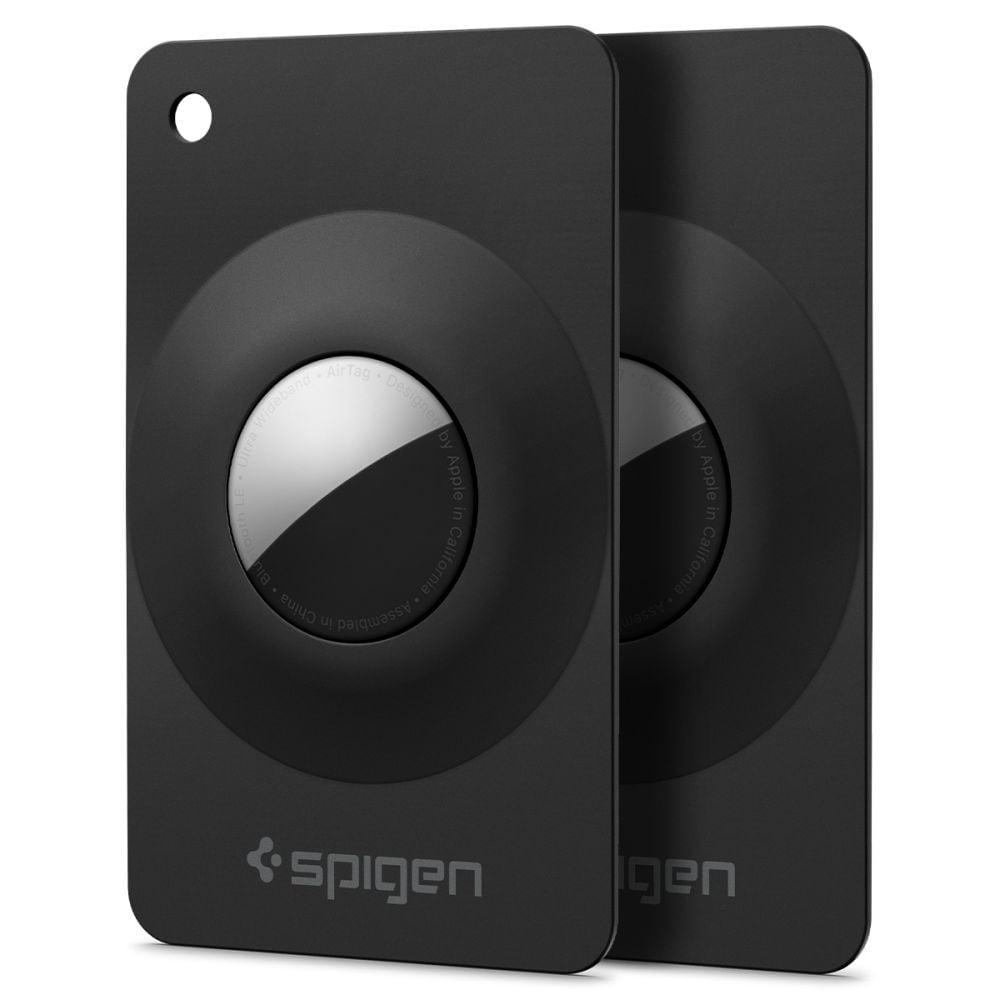 Spigen AirFit 2, 2-pack med fodral för Apple AirTag 1/2 – Svart