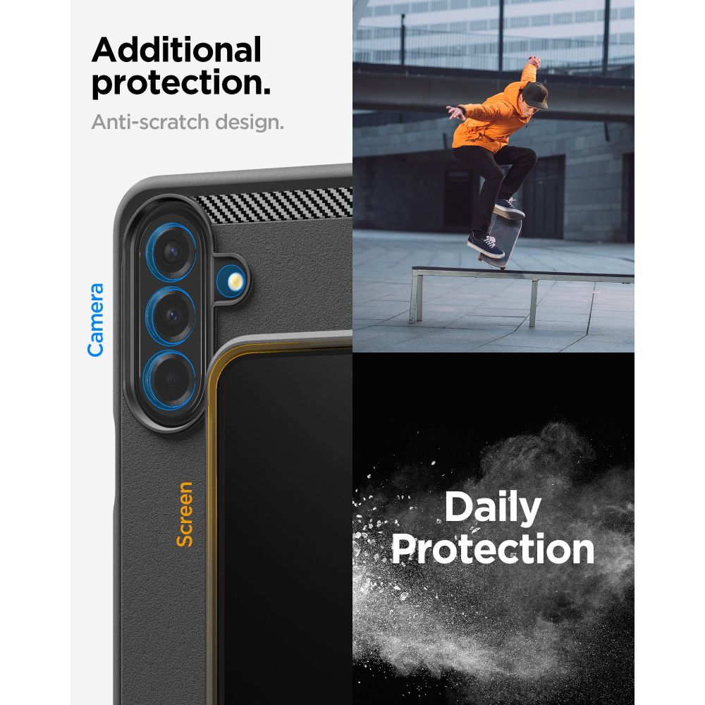 Spigen Rugged Armor-etui til Samsung Galaxy A27 5G – mat sort