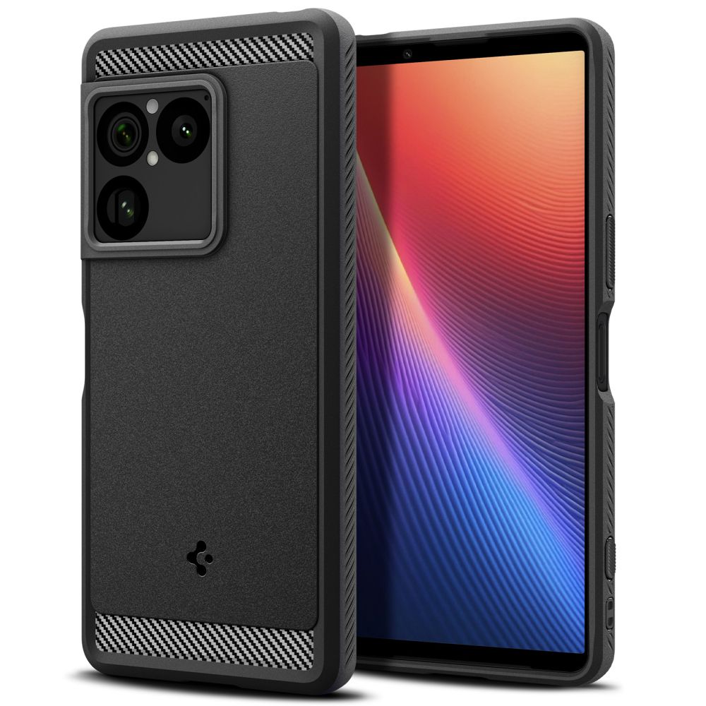 Spigen Rugged Armor-skal för Sony Xperia 1 VIII – matt svart