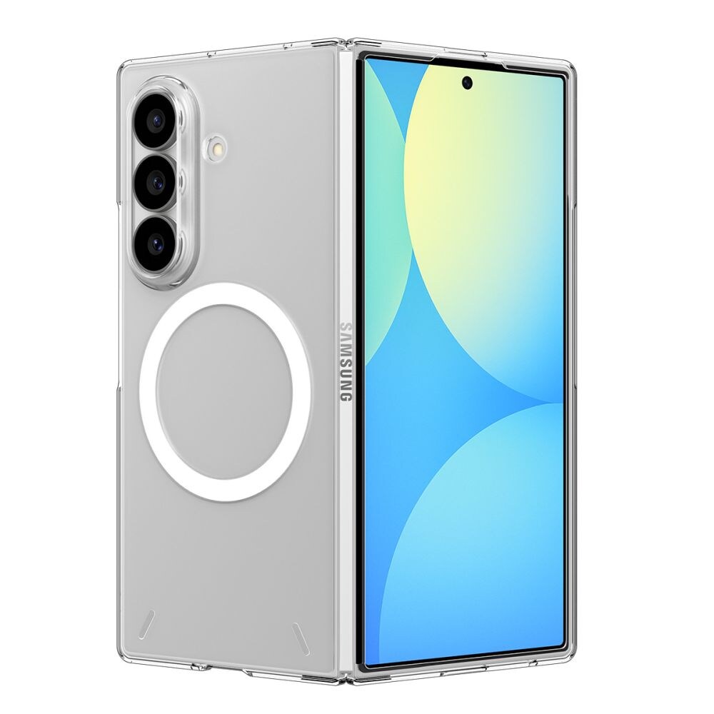 Spigen AirSkin MagFit-etui til Samsung Galaxy Z Fold 8 Ultra – gennemsigtigt og hvidt
