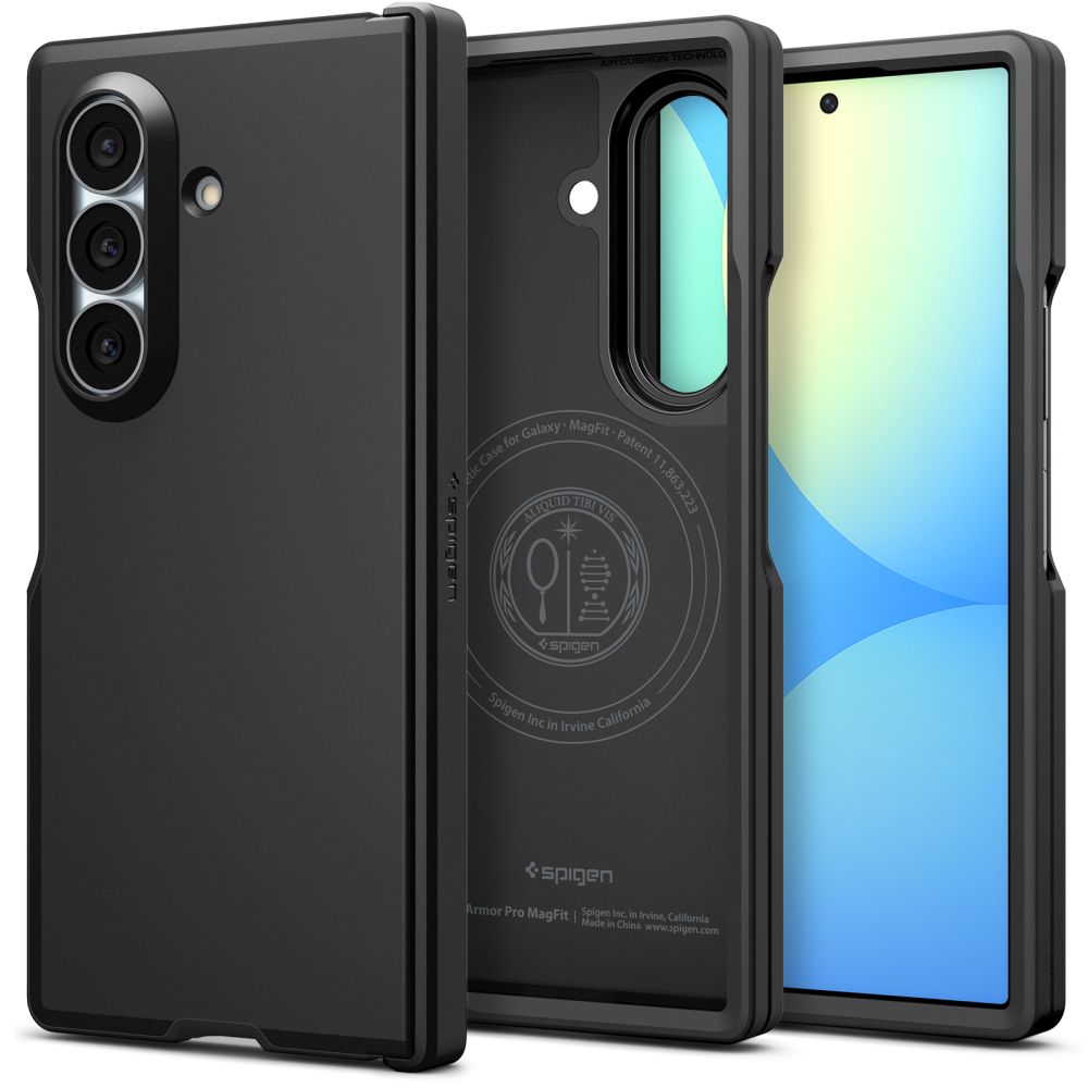 Spigen Tough Armor Pro MagFit MagSafe-fodral för Samsung Galaxy Z Fold 8 Ultra – Svart