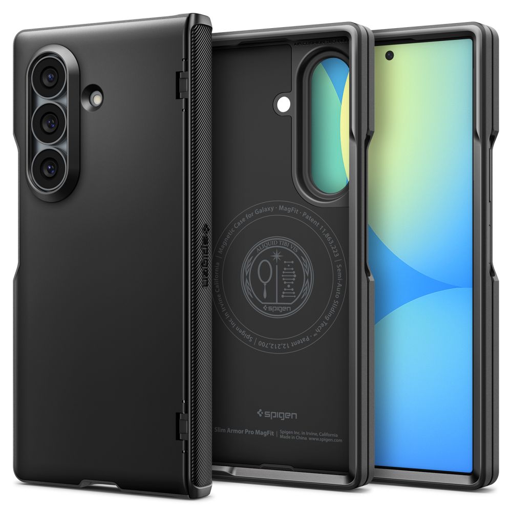Spigen Slim Armor Pro Magsafe-fodral till Samsung Galaxy Z Fold 8 Ultra – Svart