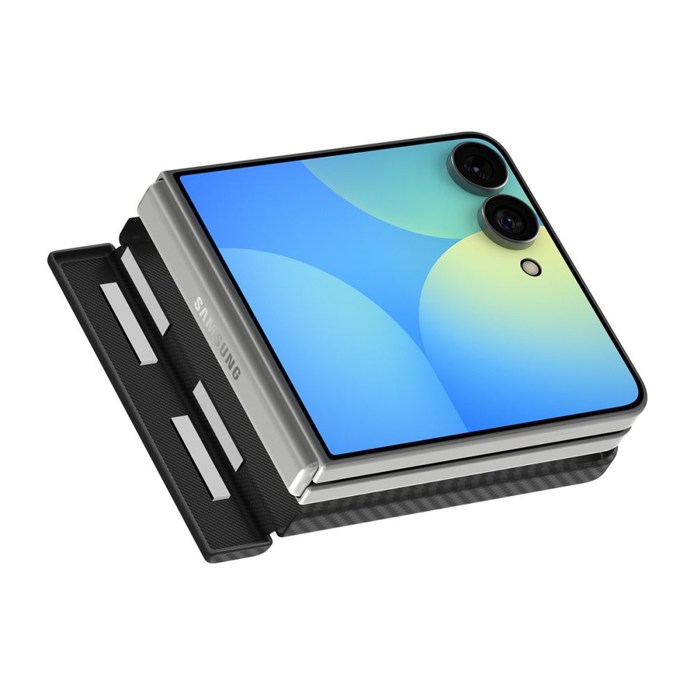 Spigen AirSkin Aramid MagFit MagSafe-etui til Samsung Galaxy Z Flip 8 – Sort