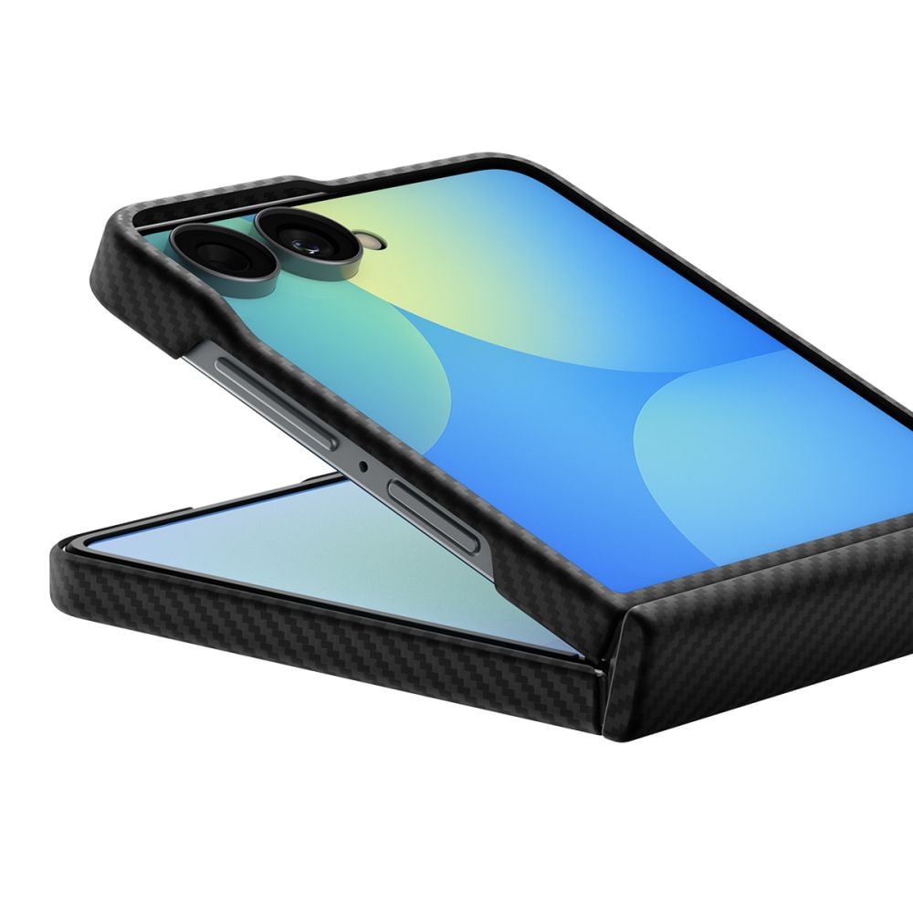Spigen AirSkin Aramid MagFit MagSafe-etui til Samsung Galaxy Z Flip 8 – Sort