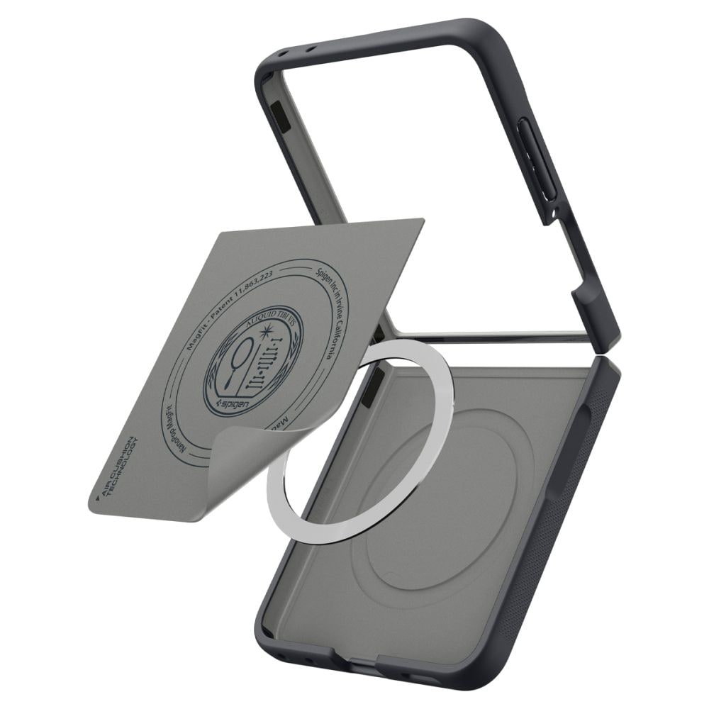 Spigen Nano Pop MagSafe-etui til Samsung Galaxy Z Flip 8 – sort og grå