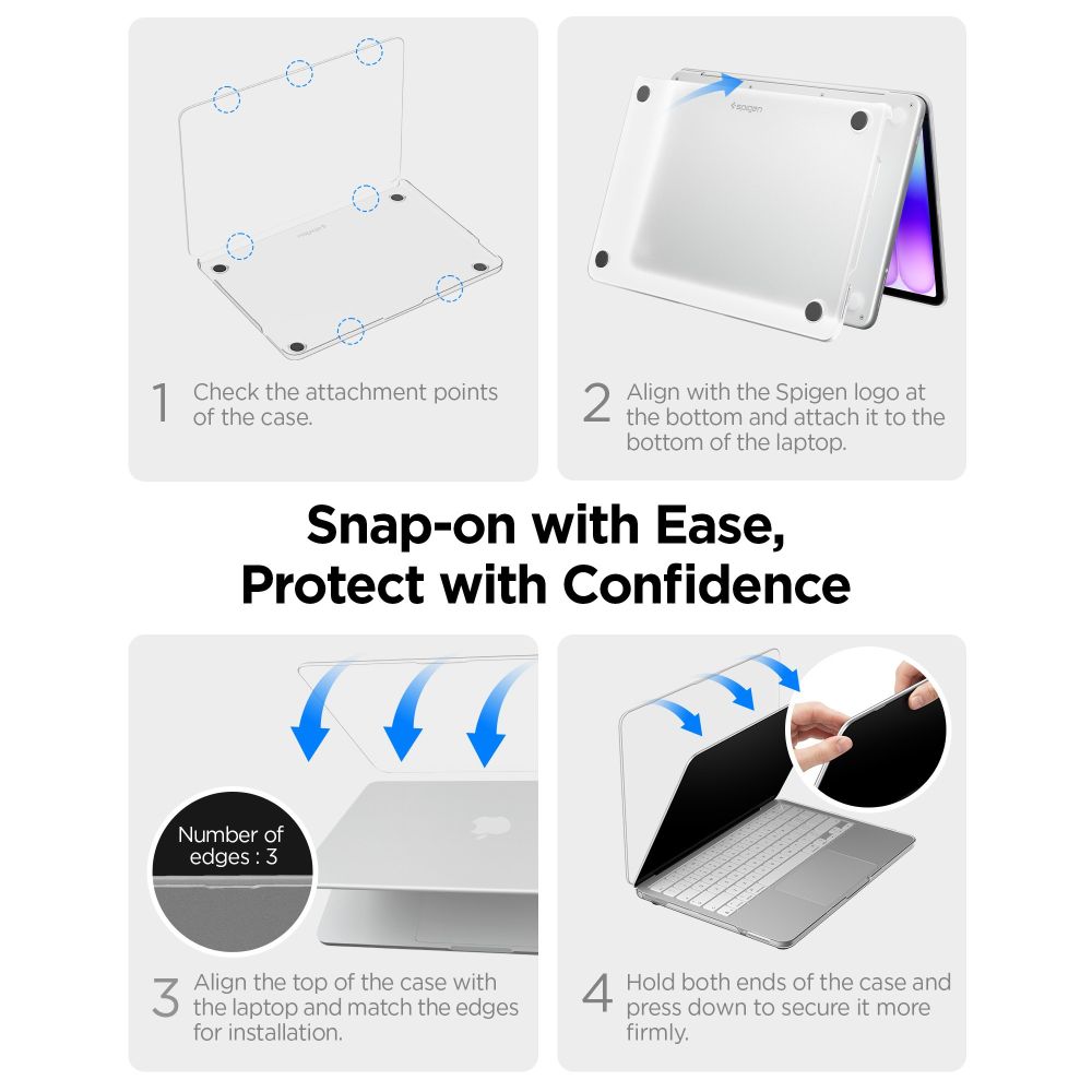 Spigen AirSkin-etui til MacBook Neo 13" 2026 – mat gul