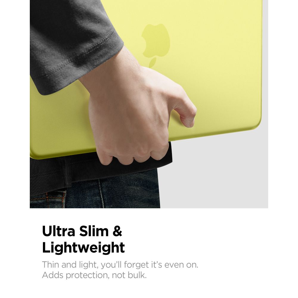Spigen AirSkin-etui til MacBook Neo 13" 2026 – mat gul