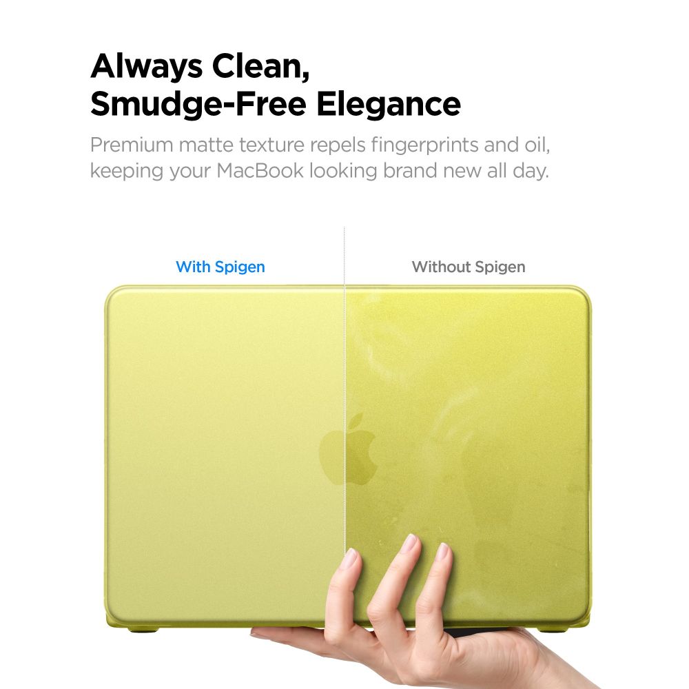 Spigen AirSkin-etui til MacBook Neo 13" 2026 – mat gul