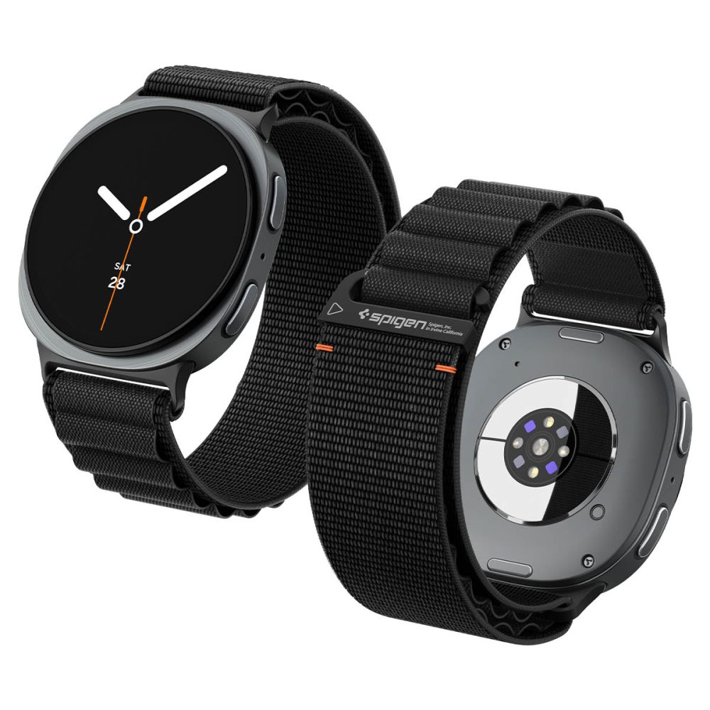 Spigen WBF1-armband till Samsung Galaxy Watch 40–44–46 mm – Svart