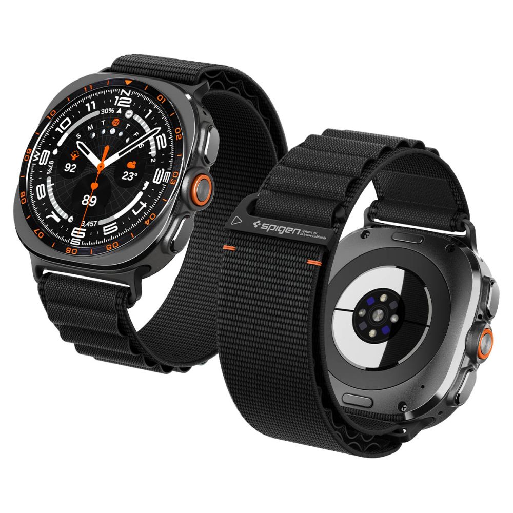 Spigen WBF1-armband till Samsung Galaxy Watch Ultra 47 mm – Svart